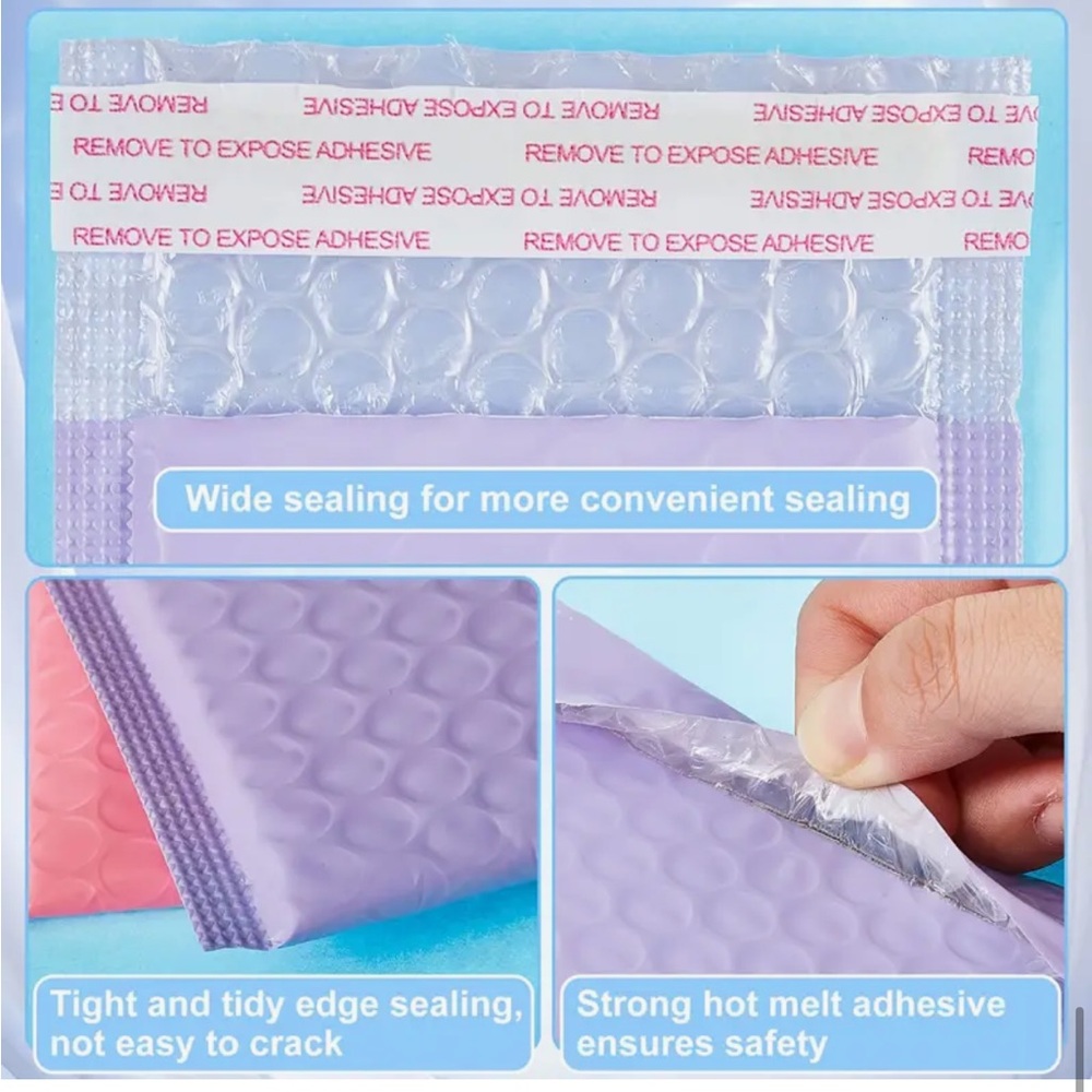 20- 4x6 bubble mailers (pick color) - Picture 2 of 2